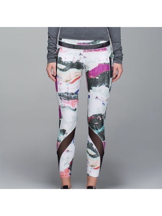 lululemon athletica Pants - Lululemon Inspire Tight II Full On Luxtreme Pigment Wave Multi Black Size 8